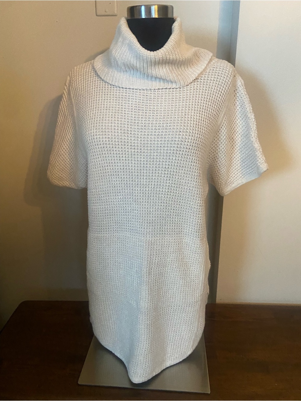 UGG Turtleneck Short-Sleeve Knit Sweater Dress